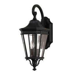 Aplică COTSWOLD Medium, negru, H:52.1cm, IP44, 2 becuri, FE-COTSLN2-M-BK