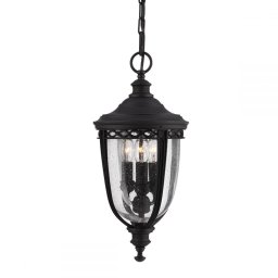 Pendul ENGLISH BRIDLE Medium, negru, H:210.5cm, IP23, 3 becuri, FE-EB8-M-BLK