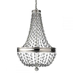Candelabru cristal Malia 8, nichel, H:247 cm, 8xE14, nichel, FE-MALIA8