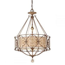 Pendul artistic MARCELLA, bronz, H:98-250cm, 3 becuri, FE-MARCELLA-P