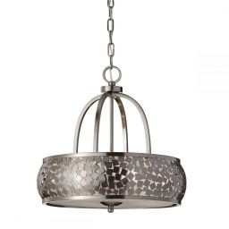 Pendul ZARA, argintiu, H:208.9cm, 4 becuri, FE-ZARA4