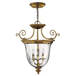 Pendul casa scării CAMBRIDGE Small, alamă, H:66-367cm, 3 becuri E14, HK-CAMBRIDGE-P-S