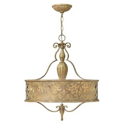 Lustră artistică salon și casa scării CARABEL, champagne, H:73-374cm, 3 becuri E27, HK-CARABEL-P-B