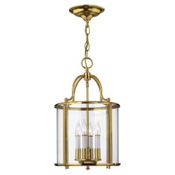 Pendul GENTRY Medium, alamă, H:61-213 cm, 4 becuri, HK-GENTRY-P-M-PB