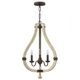 Lustră MIDDLEFIELD, ruginiu, H:326cm, 3 becuri, HK-MIDDLEFIELD3