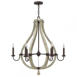 Lustră MIDDLEFIELD, ruginiu, H:343.8cm, 6 becuri, HK-MIDDLEFIELD6