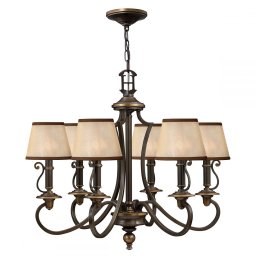 Candelabru rustic PLYMOUTH, bronz, H:220cm, 6 becuri, HK-PLYMOUTH6