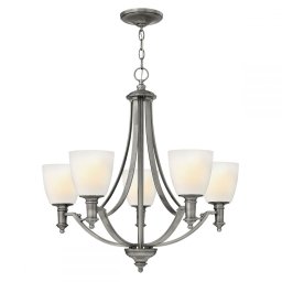 Lustră TRUMAN, nichel, H:225.8cm, 5 becuri, HK-TRUMAN5