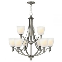 Candelabru TRUMAN, nichel, H:394.1cm, 9 becuri, HK-TRUMAN9
