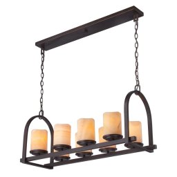 Suspensie Aldora, bronz, H:165cm, 8 becuri, QZ-ALDORA8-ISLE