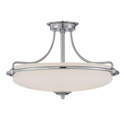 Plafonieră GRIFFIN, crom, H:35.6cm, 4 becuri, QZ-GRIFFIN-SFM-C