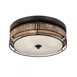 Plafonieră LAGUNA Large, cupru, H:14cm, 3 becuri, QZ-LAGUNA-F-L