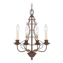 Lustră LAILA, bronz rustic, H:298.8cm, 4 becuri, QZ-LAILA4A