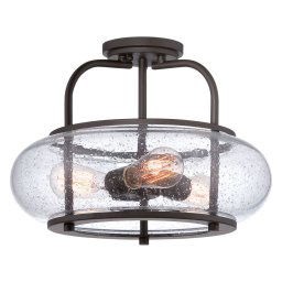 Plafonieră bucătărie vintage TRILOGY, bronz, H:30,5 cm, 3xE27, QZ-TRILOGY-SF-M