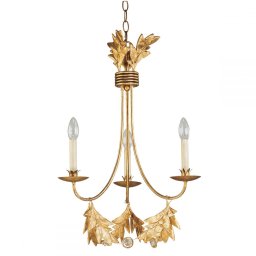 Candelabru ramuri de maslin SWEET OLIVE, auriu, H:72-258cm, 3 becuri, FB-SWEET-OLIVE3