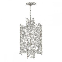 Lustră glamour cristal Anya, argintie, 6xE14, D:40,6 cm, HK-ANYA-6P