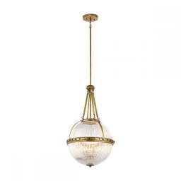 Pendul Aster KL-ASTER-P-NBR, 3xE14, D:38,4 cm, alamă