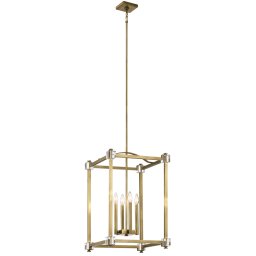 Pendul CAYDEN Large, alamă, H:172.1cm, 4 becuri, KL-CAYDEN-P-L