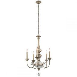 Candelabru living ROSALIE, auriu, H:284.5cm, 5xE14, cristal, KL-ROSALIE-5B