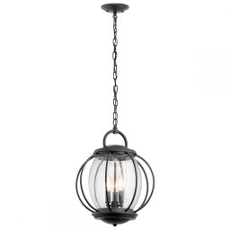 Pendul VANDALIA Medium, negru, H:244.2cm, IP44, 3 becuri, KL-VANDALIA8-L