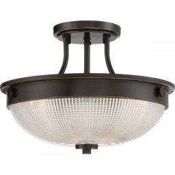 Plafonieră MANTLE, bronz, H:24.6cm, 2 becuri, QZ-MANTLE-SF-PN