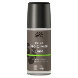 Deodorant bio roll-on Crystal cu lamai verzi 50ml Urtekram
