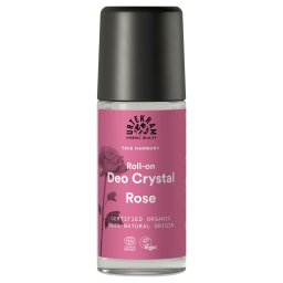 Deodorant bio roll-on Crystal cu trandafir 50ml Urtekram