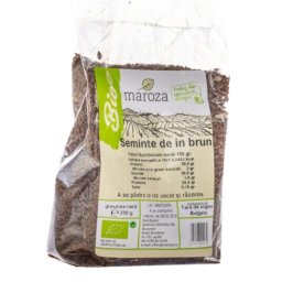 Seminte bio de in brun 250g Maroza