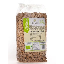 Boabe de naut bio 500g Maroza