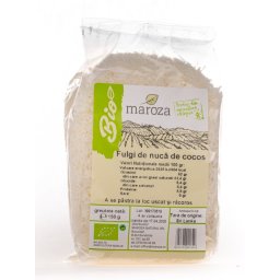 Fulgi de nuca de cocos raw si bio 150g Maroza