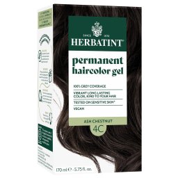 Vopsea pentru par castaniu cenusa 4C Herbatint
