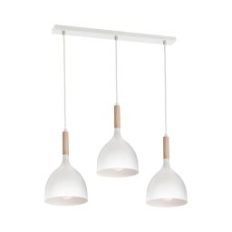 Lustră pe cablu NOAK WOOD 3xE27/60W/230V