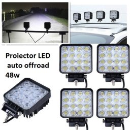 Proiector led auto OFFROAD 48W 12V-24V