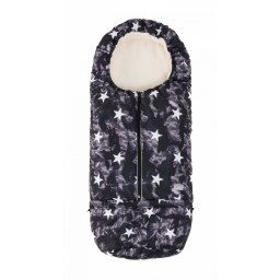Sac de iarna 2 in 1 Nuvita Carry On 80/105 cm Black with Stars / Beige