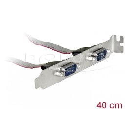 Bracket serial DB9 1:1, 2 porturi, Delock 89268
