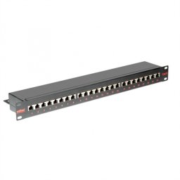 Patch Panel FTP Cat.6, 24 porturi, negru, Roline 26.11.0361