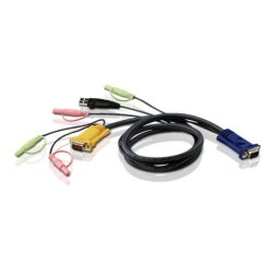 Cablu KVM USB 3 in 1 cu SPHD si Audio 1.8m, ATEN 2L-5302U