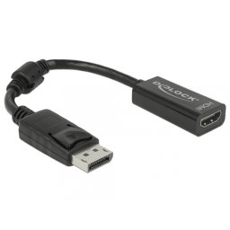Adaptor DisplayPort la HDMI T-M pasiv Negru, Delock 61849