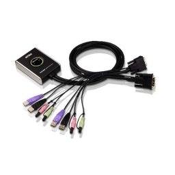 Distribuitor KVM USB DVI/Audio 2 porturi, ATEN CS682