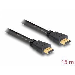 Cablu HDMI 4K v1.4 T-T 15m Negru, Delock 82710