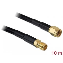 Cablu prelungitor Antena RP-SMA T-M 10m, Delock 88432
