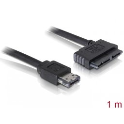 Cablu eSATAp 5V la micro SATA 16 pini 1m, Delock 84416