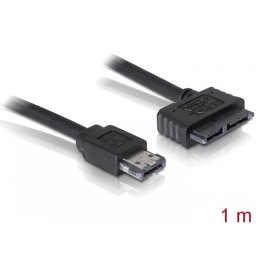 Cablu eSATAp 5V la slim SATA 13 pini 1m, Delock 84414