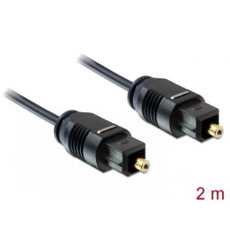 Cablu optic Toslink T-T 2M, Delock 82880