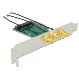PCI Express la Mini PCI Express si 3 X RP-SMA, Delock 89294