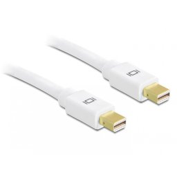 Cablu mini Displayport 4K60Hz T-T 1.5m Alb, Delock 82775