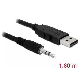 Cablu USB la Serial TTL 3.5 jack 1.8 m (5 V), Delock 83115