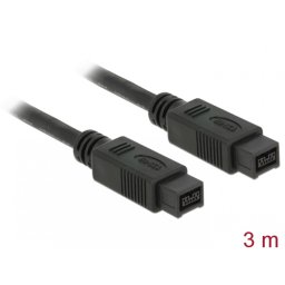 Cablu Firewire 9 pini la 9 pini 3m, Delock 82600