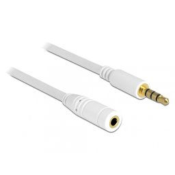 Cablu prelungitor audio jack 3.5mm 4 pini T-M 2m, Delock 84482