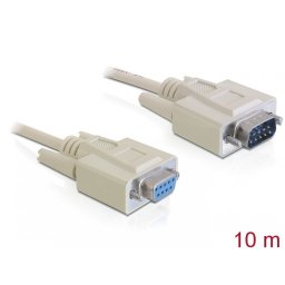 Cablu prelungitor serial RS232 DB9 T-M 10m, Delock 82979
